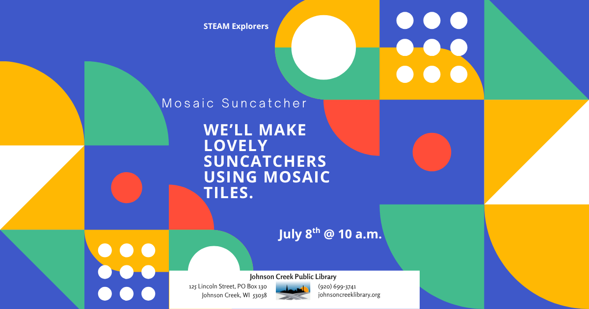 multi colored geometric shapes advertising making a mosaic suncatcher